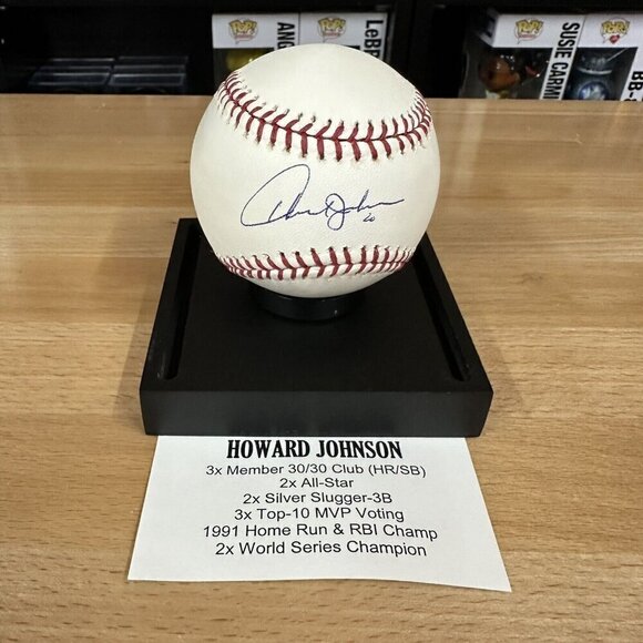 Howard Johnson Signed  Autographed Baseball MLB New York Mets TRISTAR 7069380 - Picture 1 of 5